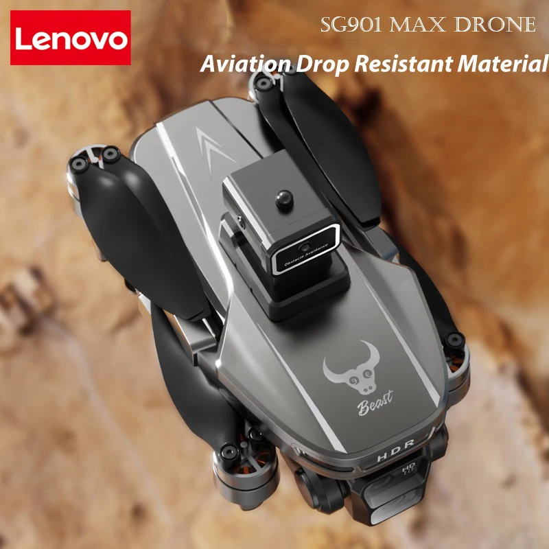 Дрон Lenovo SG901 MAX GPS, профессиональный, 8K, для аэрофотосъемки, с функцией обхода препятствий, большим экраном на пульте управления, складной, с бесщеточными двигателями (art.: 3920d1fc44281) - 3920d1fc44281