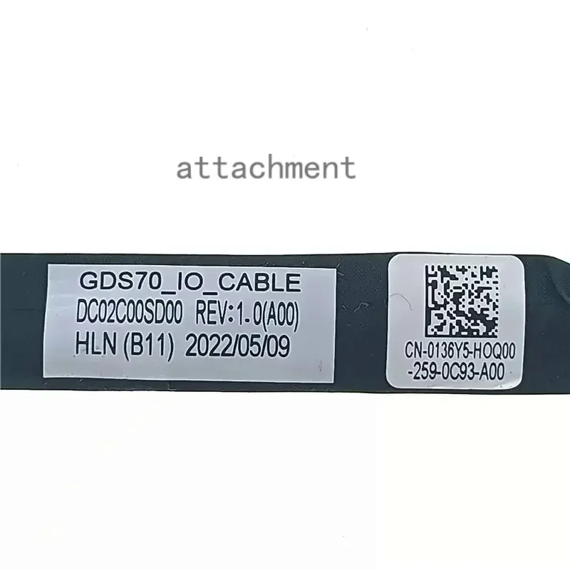 Новая оригинальная плата ввода-вывода для ноутбука USB-кабель Dell ALIEN WARE x17 R1 R2 GDS70