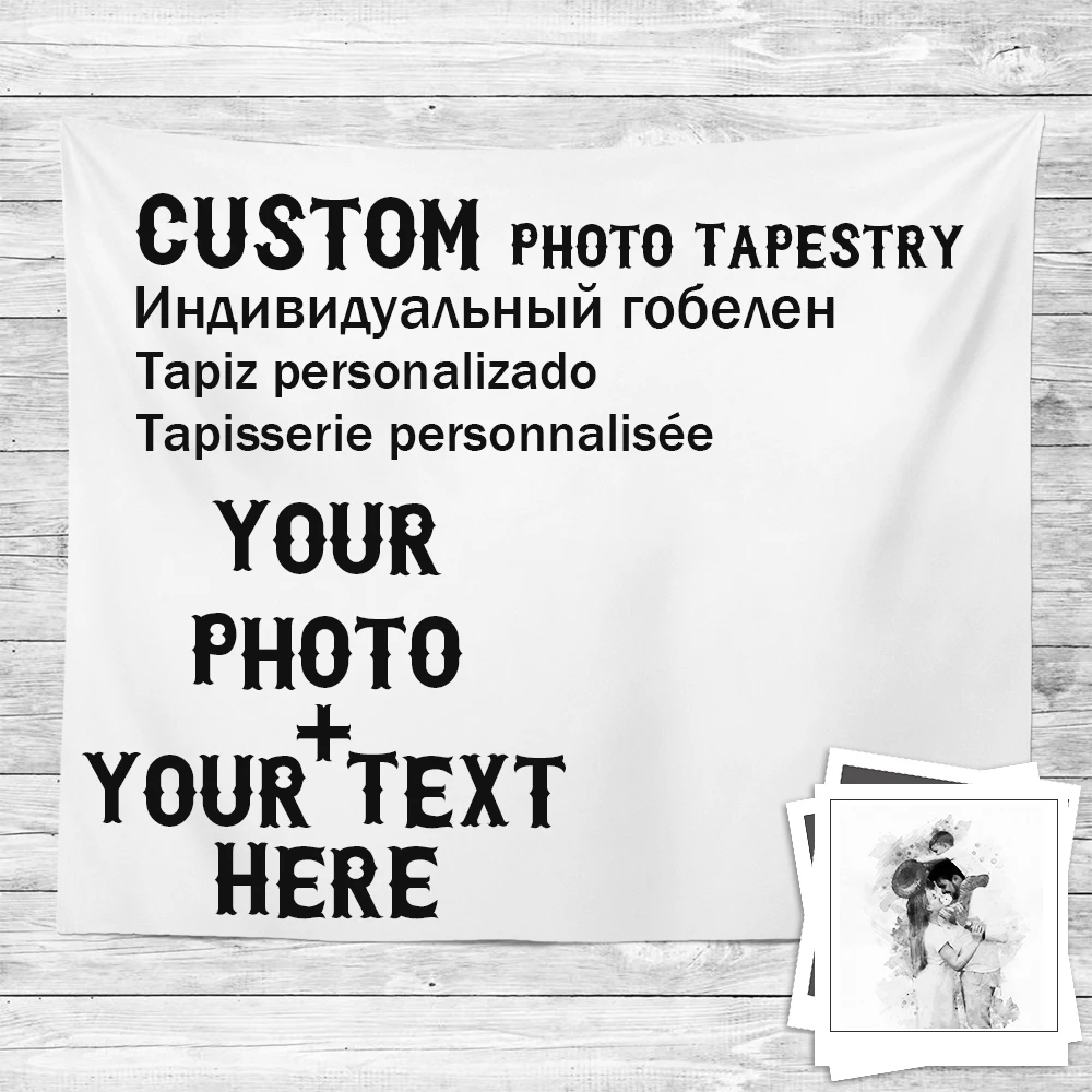 

Custom Tapestry Wall Hanging Diy Design Birthday Wedding Party Backdrops Decoration Child Photo Photography Background Cloth