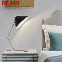 dlmh nordic table lamp postmodern creative design led desk light decor for home bedroom study