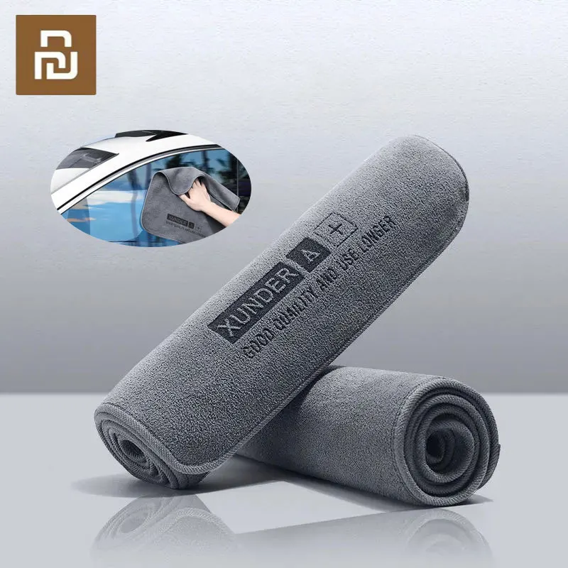 

Youpin XUNDER Multipurpose Plush Microfiber Edgeless Cleaning Towel No Lint Household Car Washing Drying Auto Detailing Clean