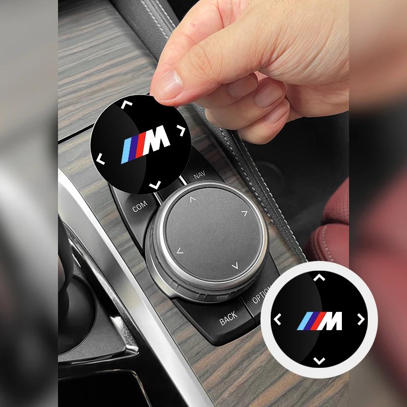 Мультимедийная ручка с логотипом M декоративная наклейка для BMW X2 X3 X4 X5 X6 X7 F25 F26 G11