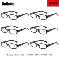 6 pack cheap black reading glasses for men women durable spring hinge simple presbyopic eyeglasses 1 0 1 5 2 0 2 5 3 0 3 5 4 0