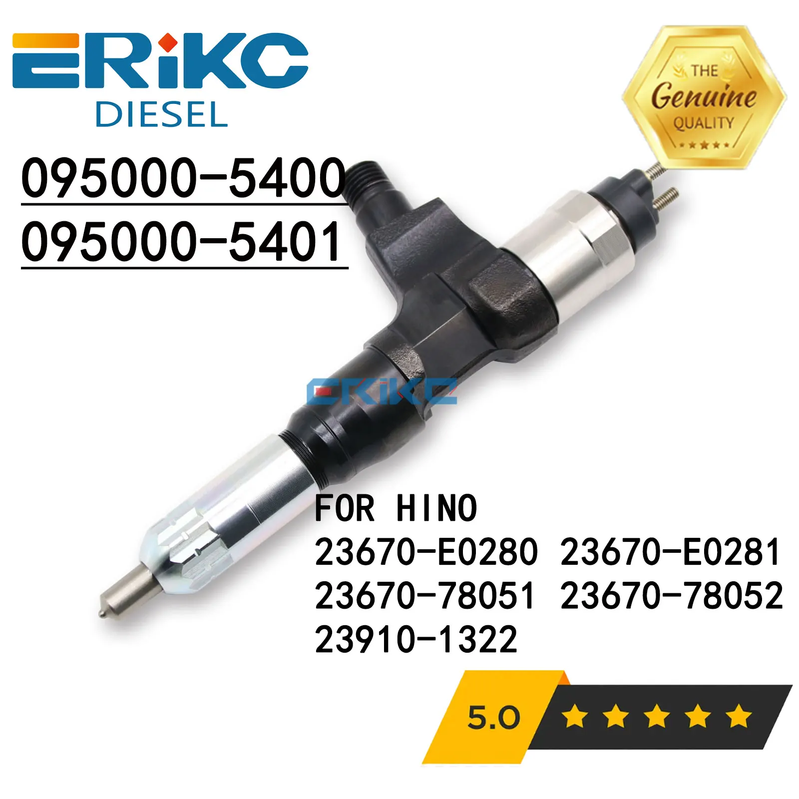 095000 -5400 -5401 Форсунка Common Rail 23670-78051 23670-78052 для Hino 23670-E0280 23670-E0281 23910-1322 -5402