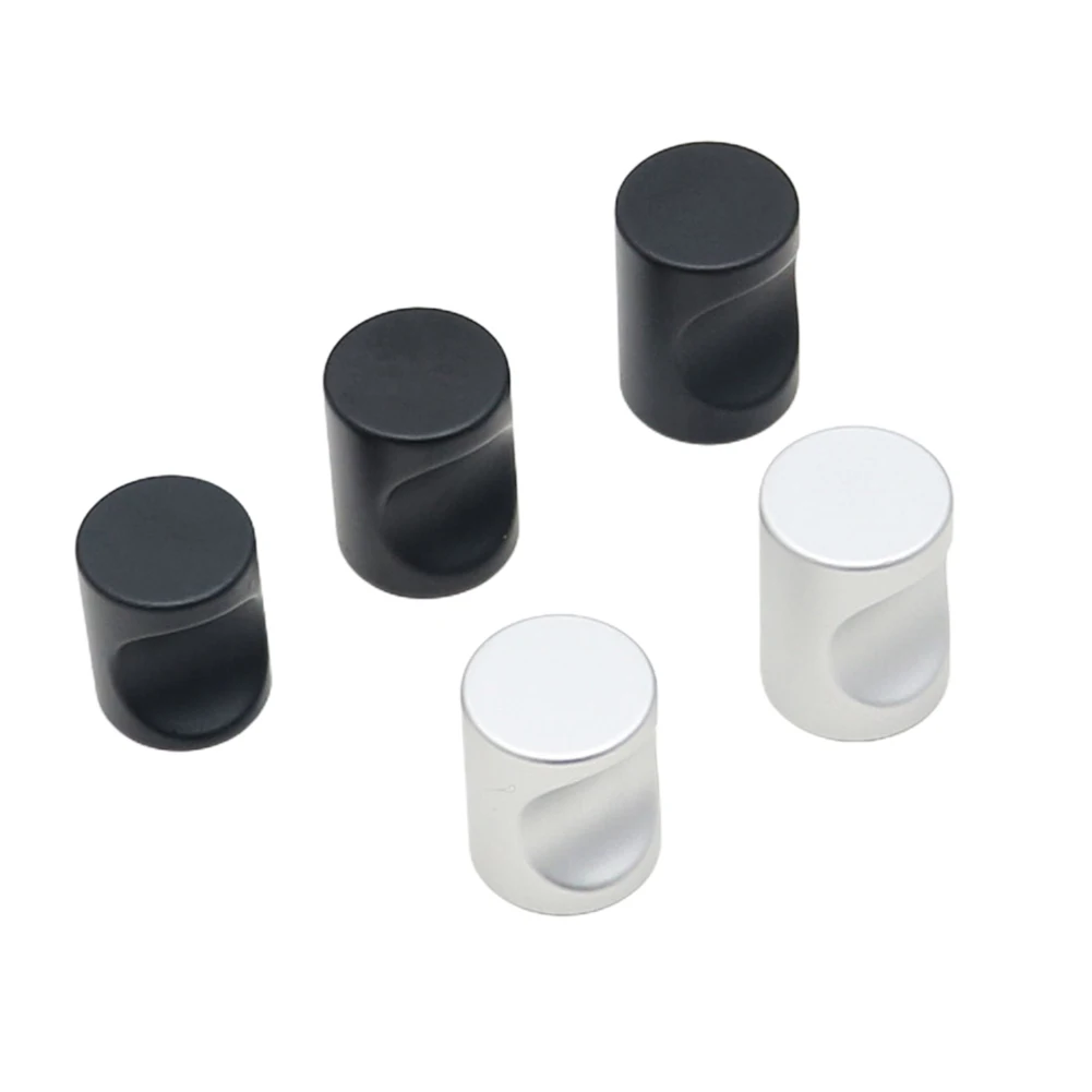 

Handle Hardware Bedroom Cabinet Hole Handle Wardrobe Handle Small Aluminum Black Single Hole Wardrobe Drawer Parts