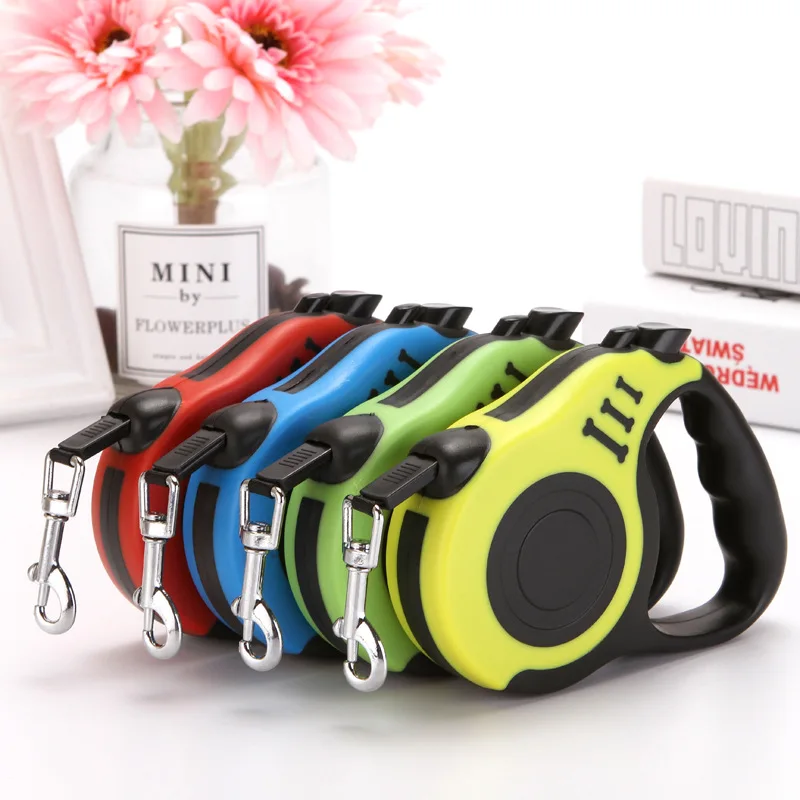 

3M/5M Retractable Dog Leash Lanyard Pets Dog Accessories Leash Gun Leash for Dog Roulette Small Medium Dogs French Bulldog Stuff