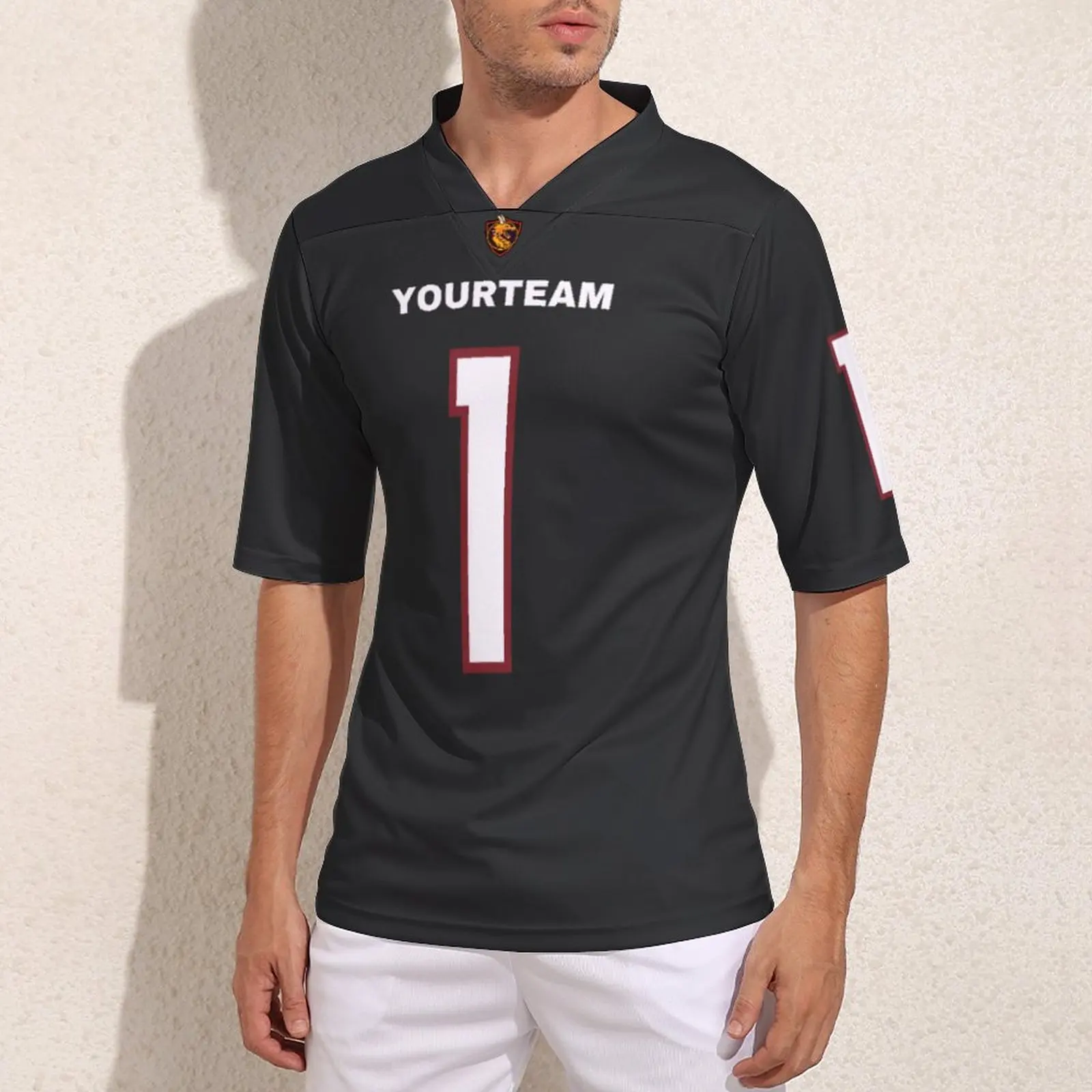 

Personalization Arizona No 1 Rugby Jersey Training Vintage Football Jerseys Man Customized Football Shirt