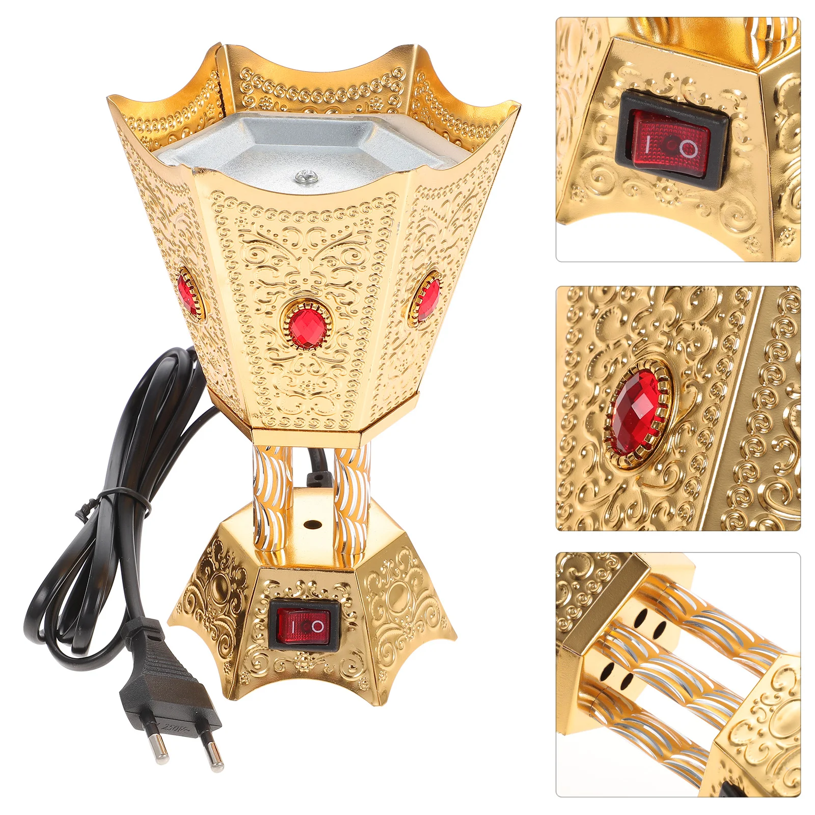 

Arabian Censer Desktop Decor Electric Burner Decorate Ornament Burner Iron Retro Burner