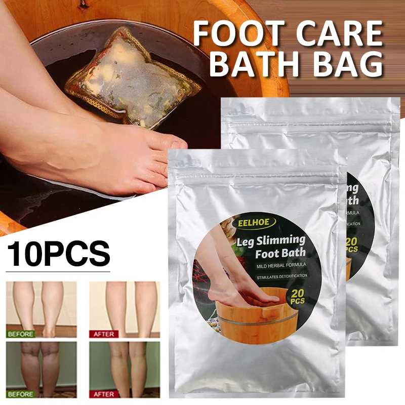 

20 Pcs Ginger Foot Soak Bath Care Bag Wormwood Herbal Patch Powder Foot Spa Packs Lympatic Drainage Foot Skin Care Health