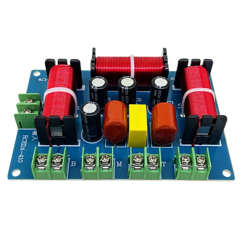 200W Speaker Crossover Double Treble+Midrange+Bass 4 Way Audio Frequency Divider Home Theater