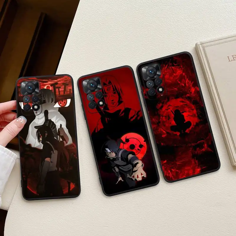 

Hot Anime Naruto Uchiha Itachi Toys Phone Case For Redmi Note 11E 11S 11 10 9 Pro 9A K20 K30 K40 Soft Silicone Cover