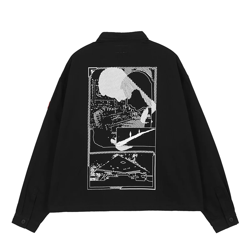CAVEMPT C.E Oversized Jacket Men Women 1:1 Casual Print Shirt Cav Empt Couple Shirt Jacket