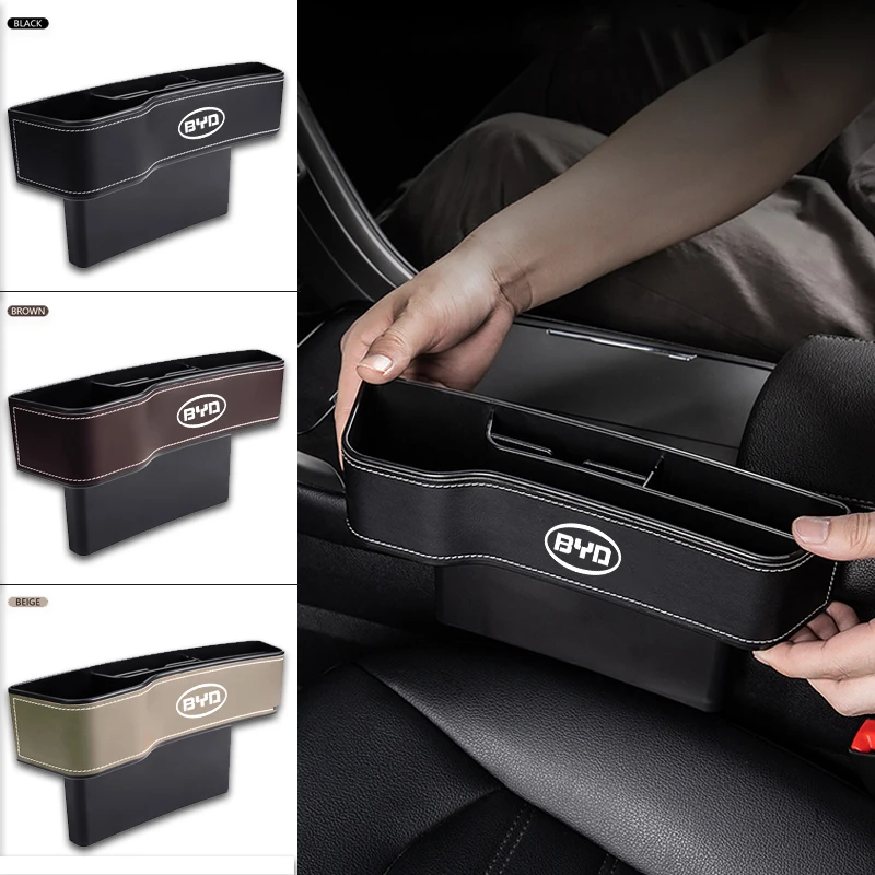 

Car Seat Gap Filler Storage Box Seat Pocket Car Styling For BYD F3 F0 S6 Battery Tang Suragical Mask EV 2021 G3 F3R Care Lithium
