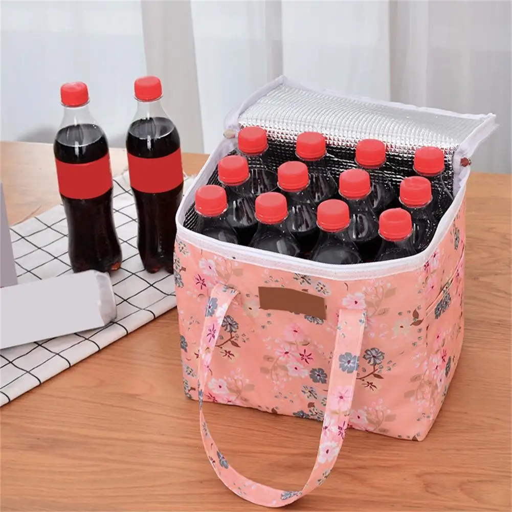 

Lunch Holder Colorfast Compact Waterproof Wide Compatibility Cooler Bag Lunch Bag for Storage