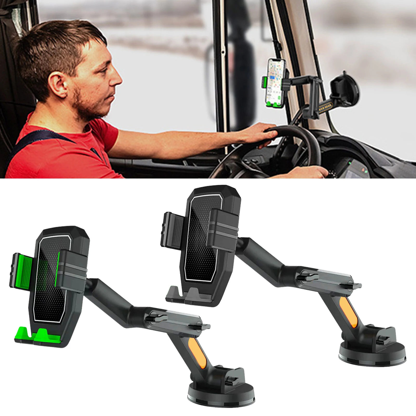 

Auto Interior Supplies Universal Car Mobile Phone Bracket Suction Cup Type Phone Mount For Truck Car Dashboard Windshield