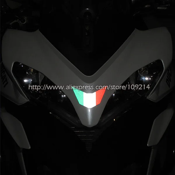 Светоотражающая наклейка для Ducati Aprilia MV Agusta Benelli на мотоцикл с итальянским флагом