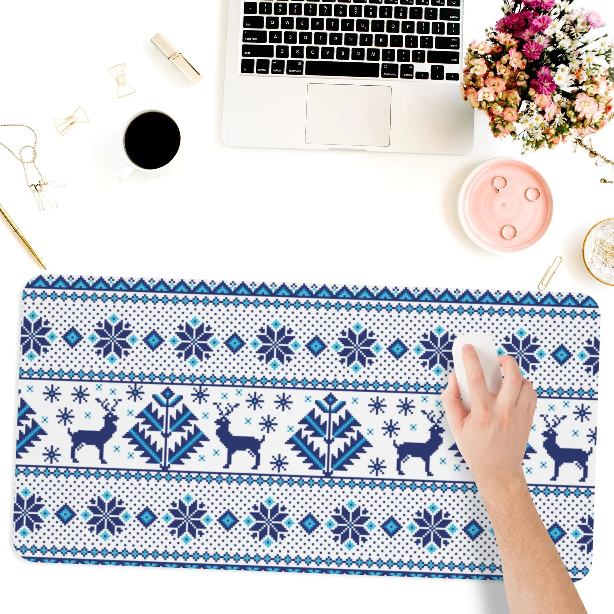 

Popular Table Mats Fabric Mouse Pad Office Carpet Desk Pad Mouse Mat Black Big Mousepad Rubber Mat for Computer Table