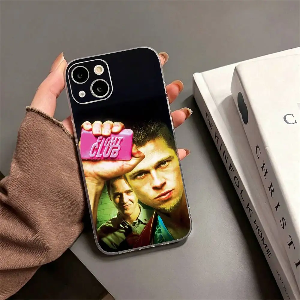 Фото Модный уникальный чехол F-Fight C-Club Movie для iPhone 17, 16, 15, 14, 13, 12, 11 Plus, Pro Max, мягкий прозрачный чехол №2