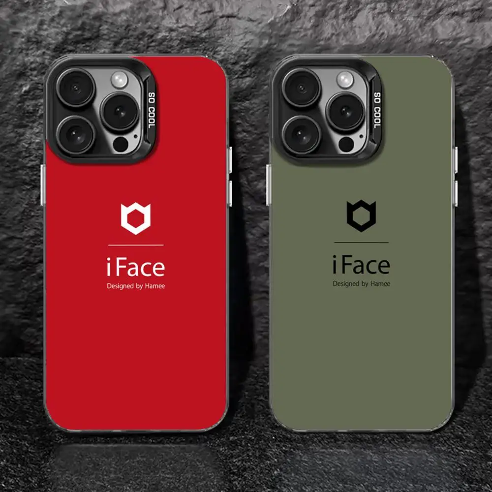 Hamee Designed i-iFaceS Phone Case black IMD Colorful CaseSilver Suitable for iPhone 16 15 14 13 12 11 XS Pro Max