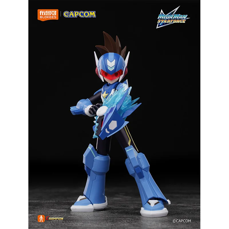 Фото Оригинальная фигурка Blokees Shooting Star Rockman, игрушки ROCKMAN, сборная модель Mega Man Zero Champion Class, подарки. №4