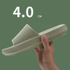 Сандалии мужские на платформе, мягкая подошва из ЭВА, Нескользящие, летние шлепанцы для дома и душа, пляжная обувь для отдыха, сланцы