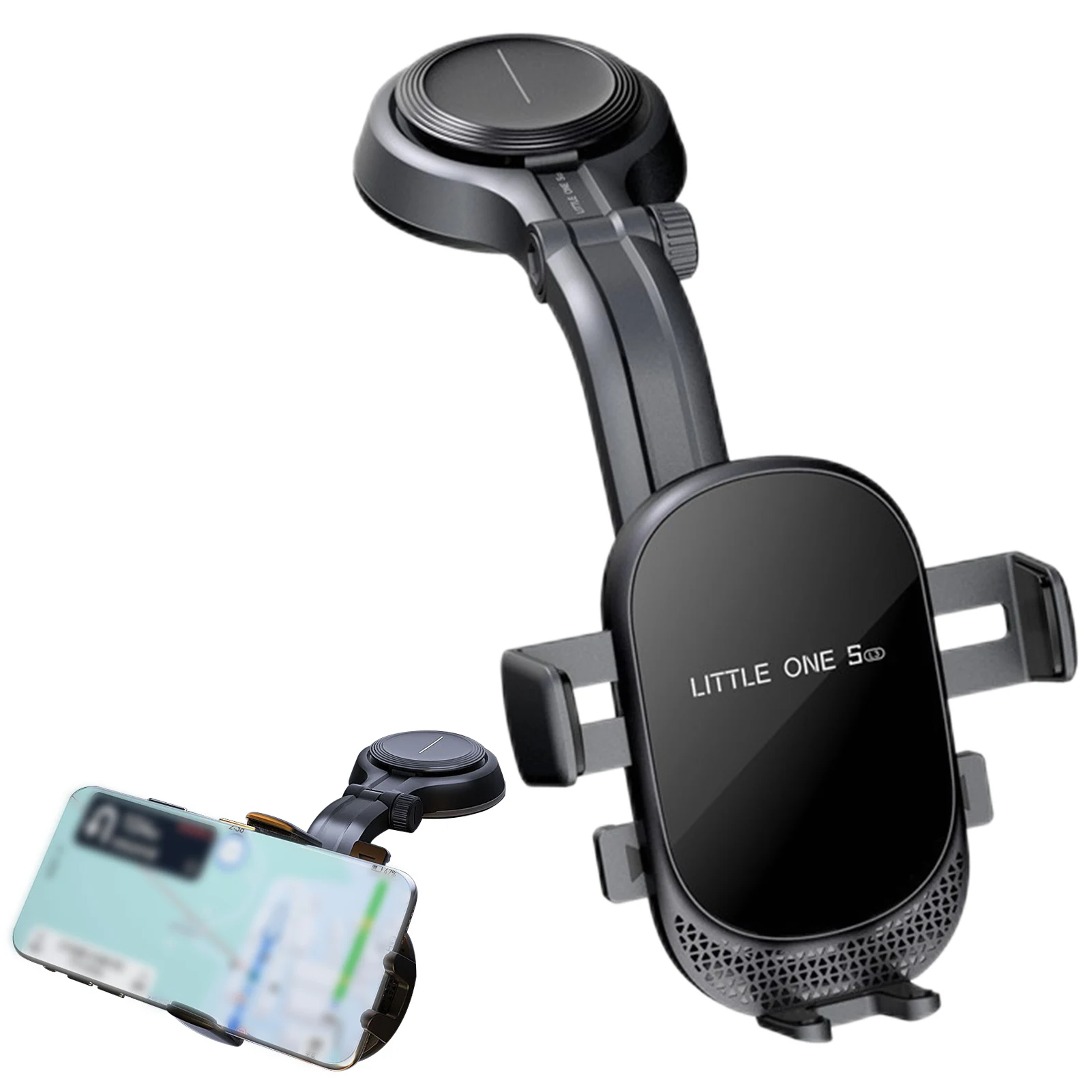 

Cell Phone Mount For Car Adjustable Mobile Phone Holder Dashboard Phone Holder Strong Grip 360 Rotatable Car Cradle Phone Holder