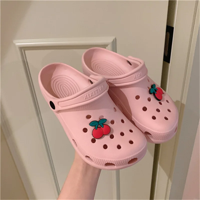 Summer Holiday Lazy Garden Shoes Women Home Simplicity Thick Slides EVA Quality Non-Slip Slippers Lady Outdoors Beach Slippers