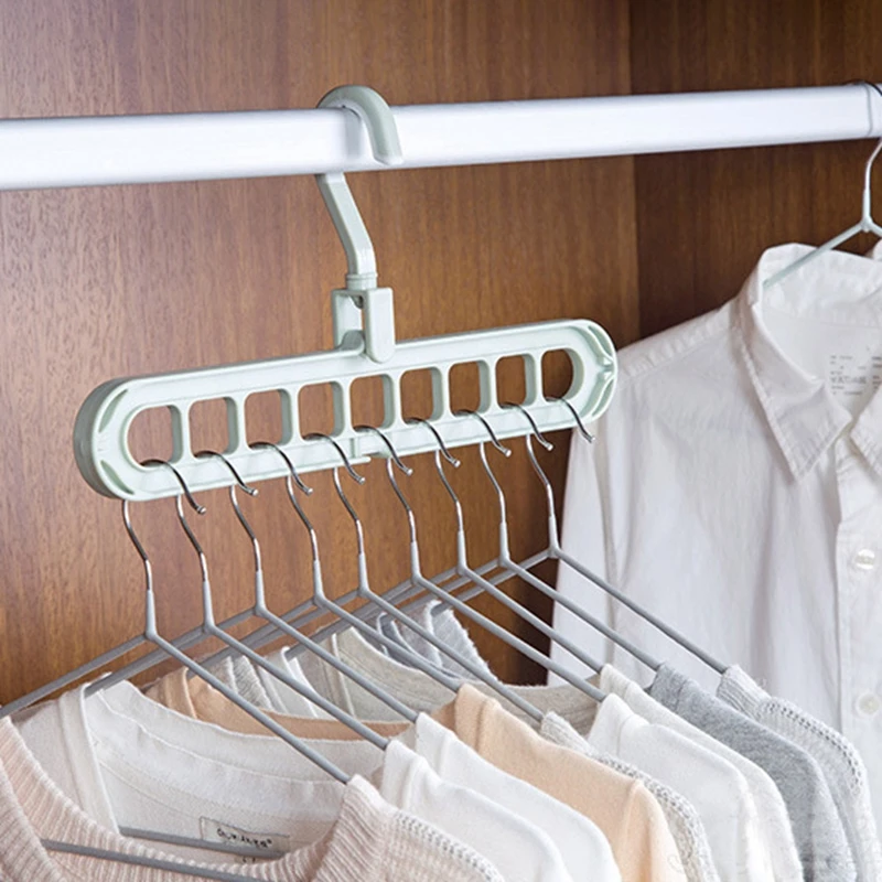

Clothes Storage Hanger Organizer Space Saving Hanger Multi-function Folding Magic Hangers Drying Racks Scarf Clothe Storage