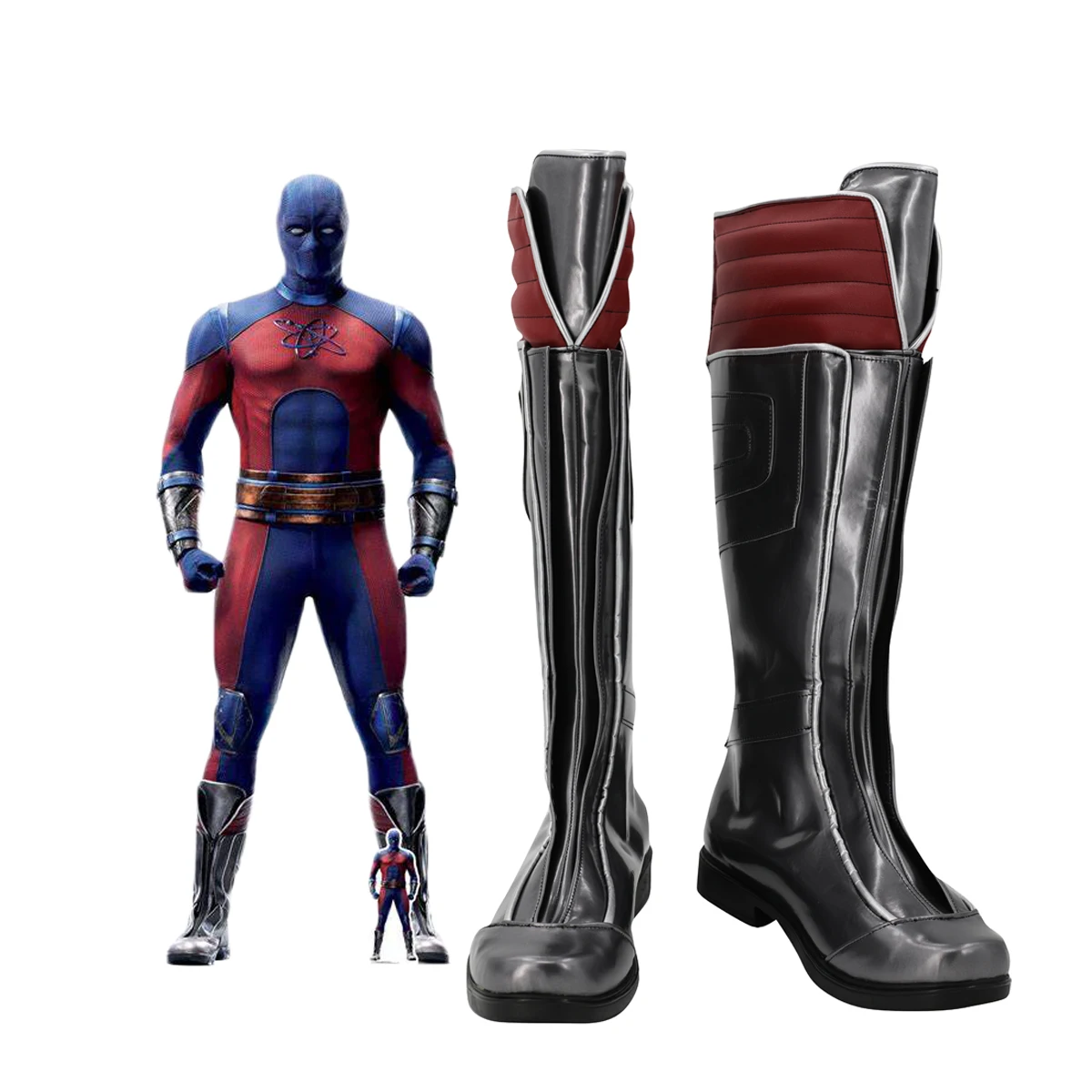 

Ботинки для косплея Atom Smasher, кожаная обувь на заказ любого размера для взрослых и детей