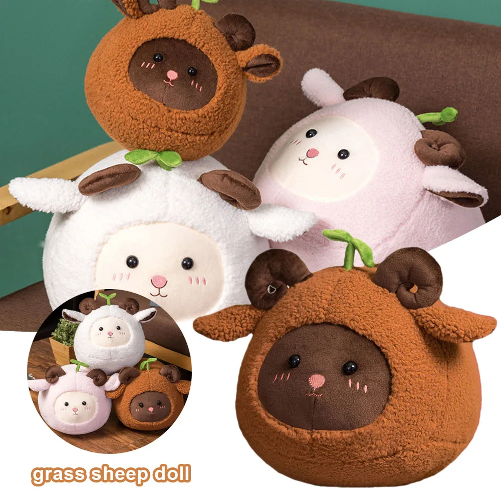 

Sheep Plush Dolls Baby Cute Animal Stuffed Toys Children Accompany Girl Gifts Grab machine doll Decoration Sleeping Mate AN88