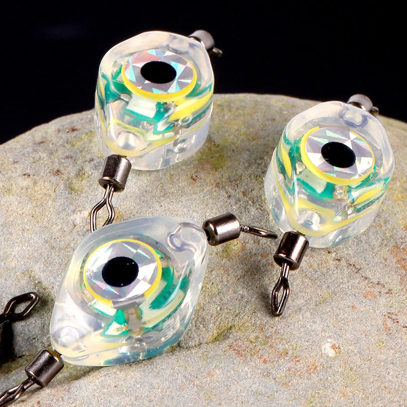 

1pc LED Fish Lamp Mini Fishing Lure Light LED Deep Drop Underwater Eye Shape Fishing Squid Fishing Bait Luminous Lure