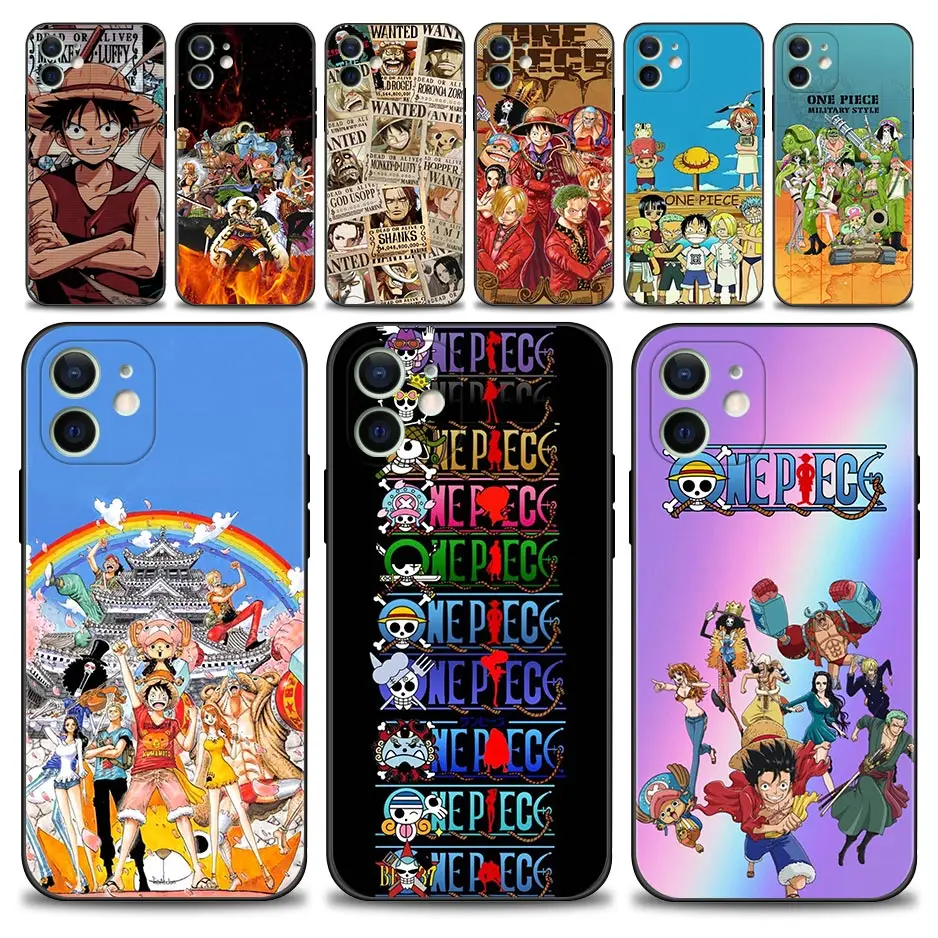 

Case For Apple iPhone 13 12 11 Pro Max Mini XS Max XR X 7 8 6 6S Plus 5 5S SE 2020 Anime One Piece Cartoon Luffy Zoro Chopper