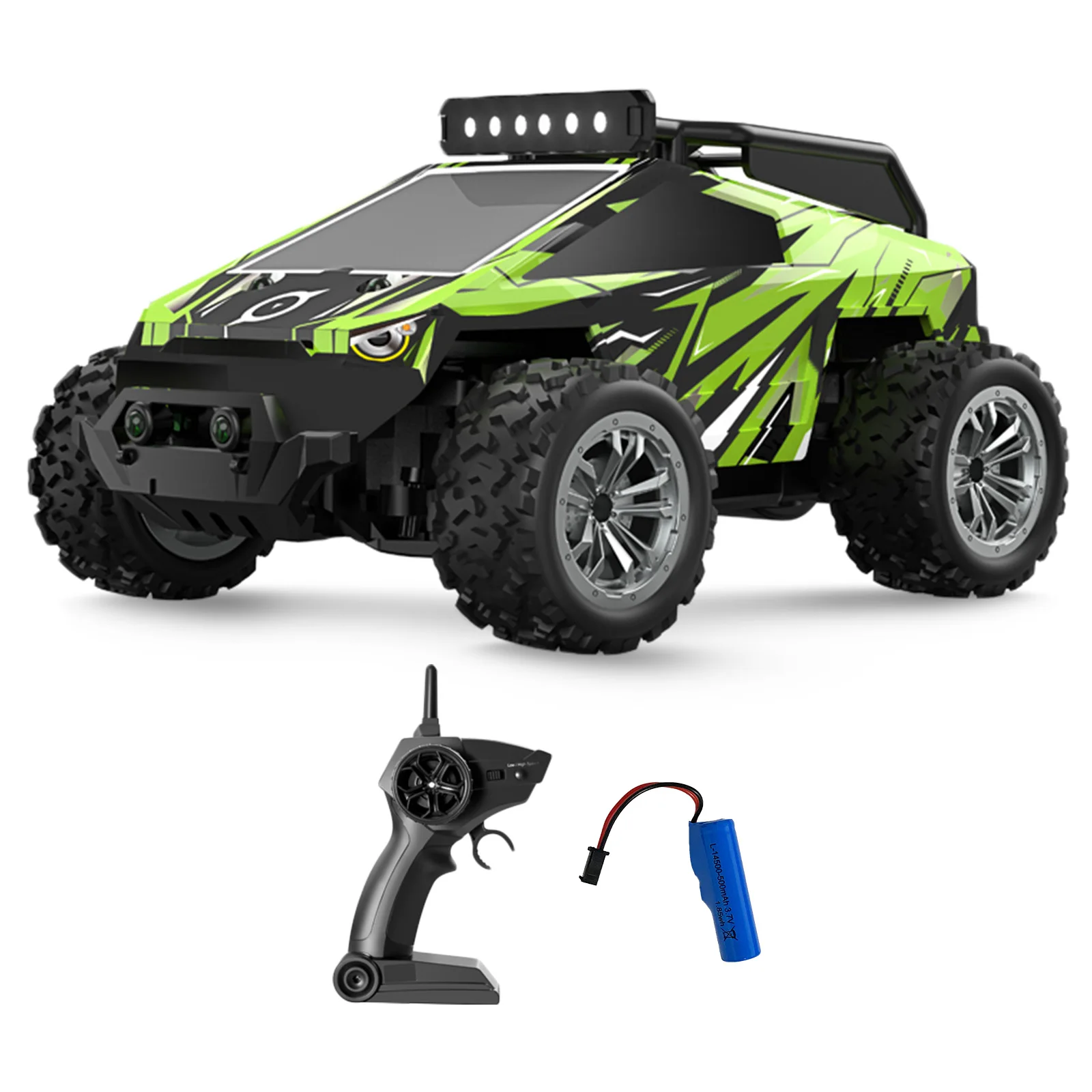 

4WD 1/20 RC автомобиль 20 км/ч высокая скорость 2,4 ГГц монстр-Трак с батареей фара празднивечерние подарок для детей