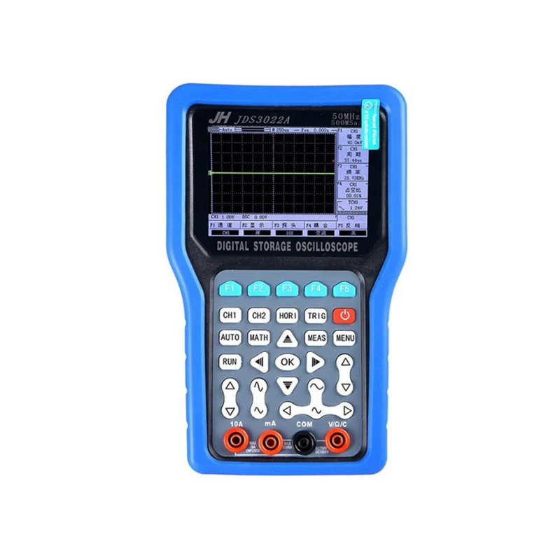 

JDS3022A Handheld Oscilloscope 2 Channels 50MHz Oscilloscope with 6000 Multimeter Signal Generator