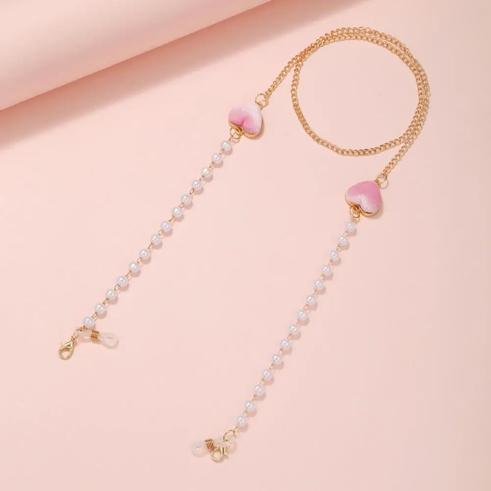 

Eyeglass Chain Fashion Women Love Heart Glasses Chain Eyewear Lanyard Practical Sunglasses Chain