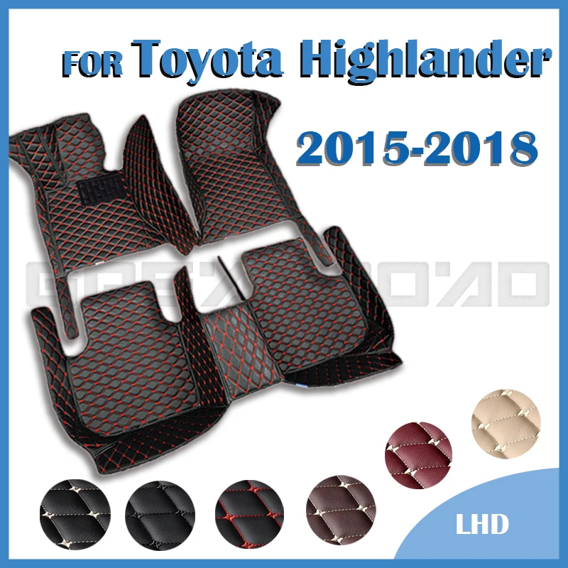 Автомобильные коврики для Toyota Highlander пять сидений 2015 2016 2017 2018 |