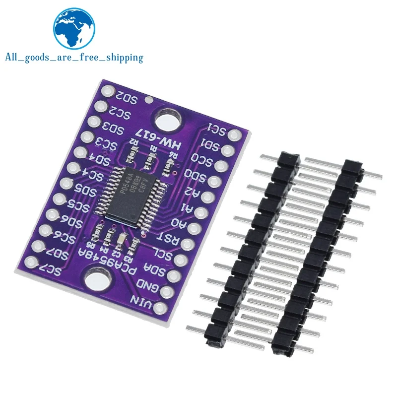 TCA9548A 8-канальная 8-канальная многоканальная плата расширения I2C, плата разработки IIC модуля 9548 для Arduino