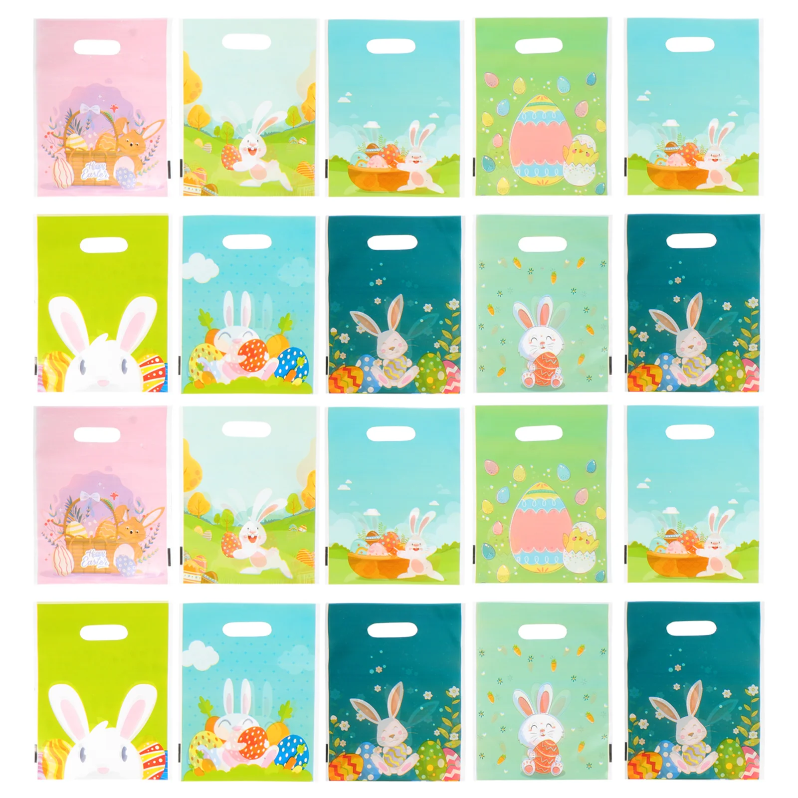 

50Pcs Decorative Gift Pouches Adorable Cookies Bags Easter Goody Bags Party Accessory