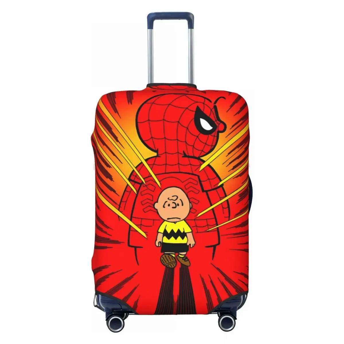 Чехол для чемодана Snoopy с Человеком-Пауком деловая защита чемодан багажа Flight Strectch