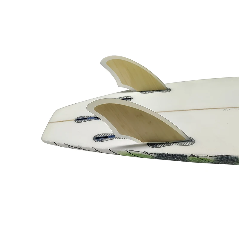 Доска для серфинга Quillas Surf UPSURF FCS2 двойной плавник из бамбукового материала