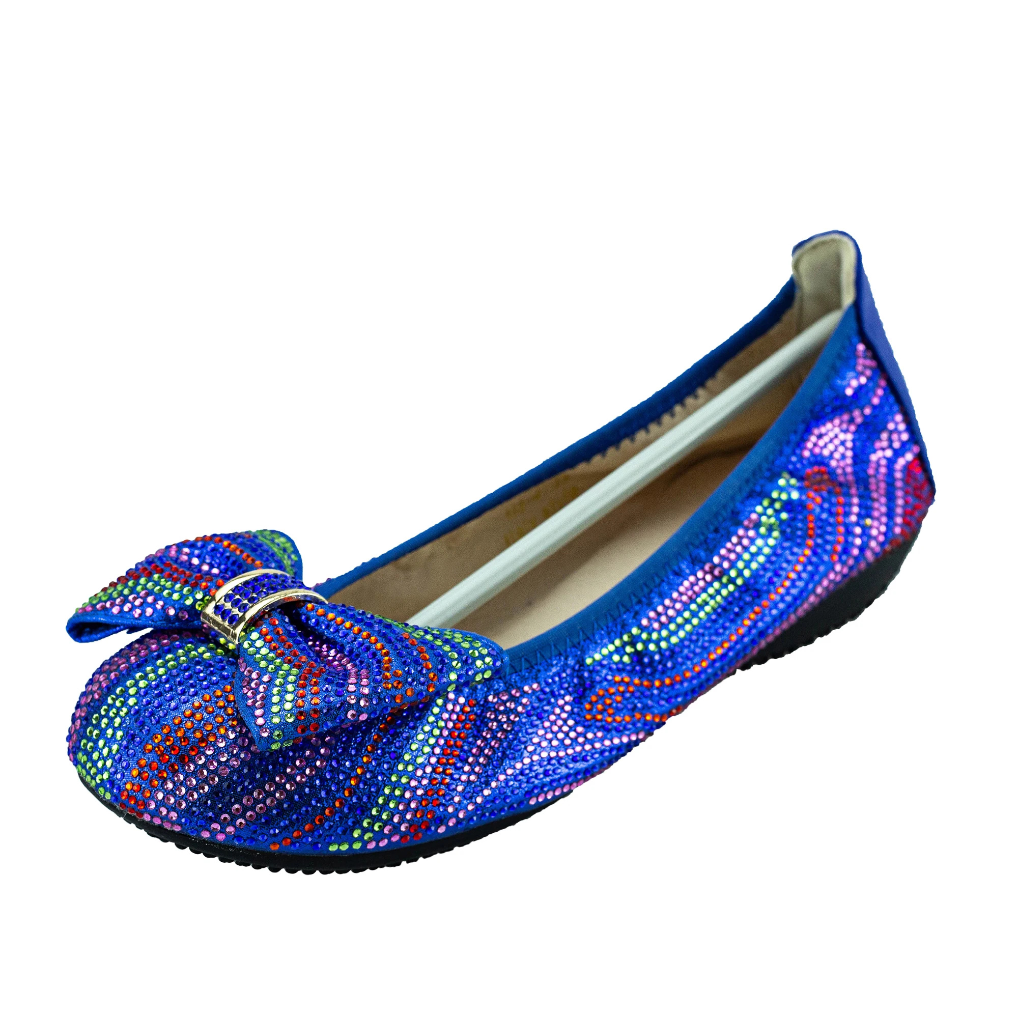 Comfy Ballet Flats for Women Ladies Comfortable Flat Shoes Bling Bling Rhinestone Women's Flats Flexible Cute Dress Shoe 188-4