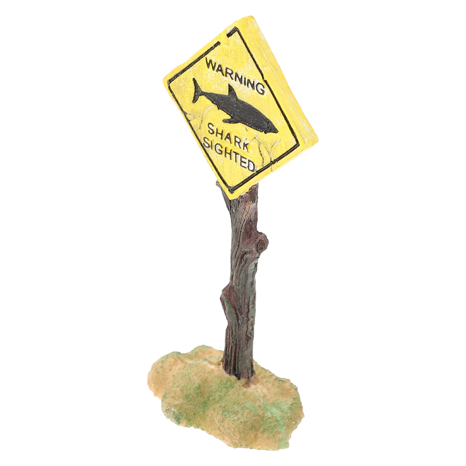 

1Pc Aquarium Decoration Aquarium Landscaping Decor Shark Warning Board