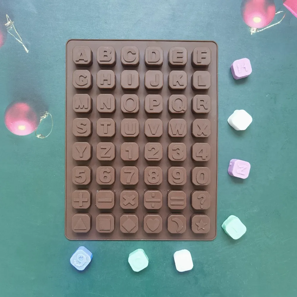 

Силиконовая форма для шоколада, 26 букв, инструменты для выпечки шоколада, антипригарная силиконовая форма для торта, форма для желе и конфет, 3D форма «сделай сам»