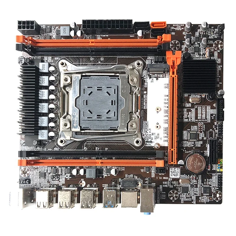 Системная плата X99H системная для компьютера с процессором E5 2620 V3 + DDR4 4 Гб 2133 МГц