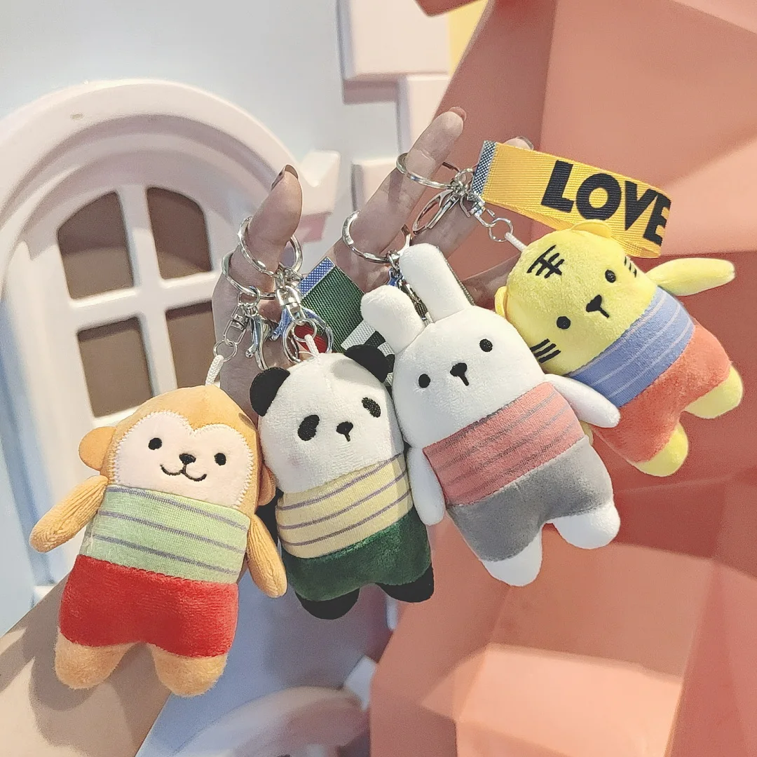 

Cartoon Plush Toy Forest Story Doll Keychain Handbag Pendant