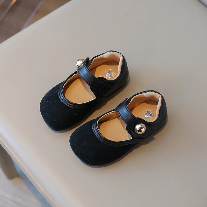 Туфли для девочек в стиле Мэри Джейн маленькие лоферы на мягкой подошве