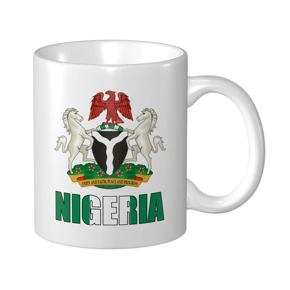 

Mark Cup Mug Nigeria Letter Flag Emblem Coffee Mugs Tea Milk Water Cup Travel Mugs For Office Home