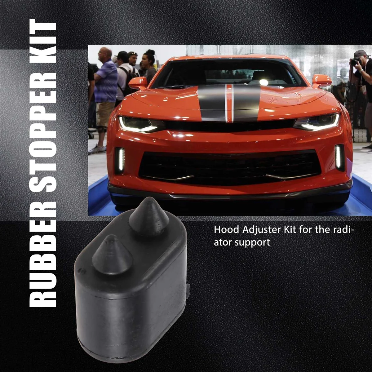 Комплект резинового стопора бампера + регуляторы капота для Chevrolet Camaro 1967 1968 1969 г.в.