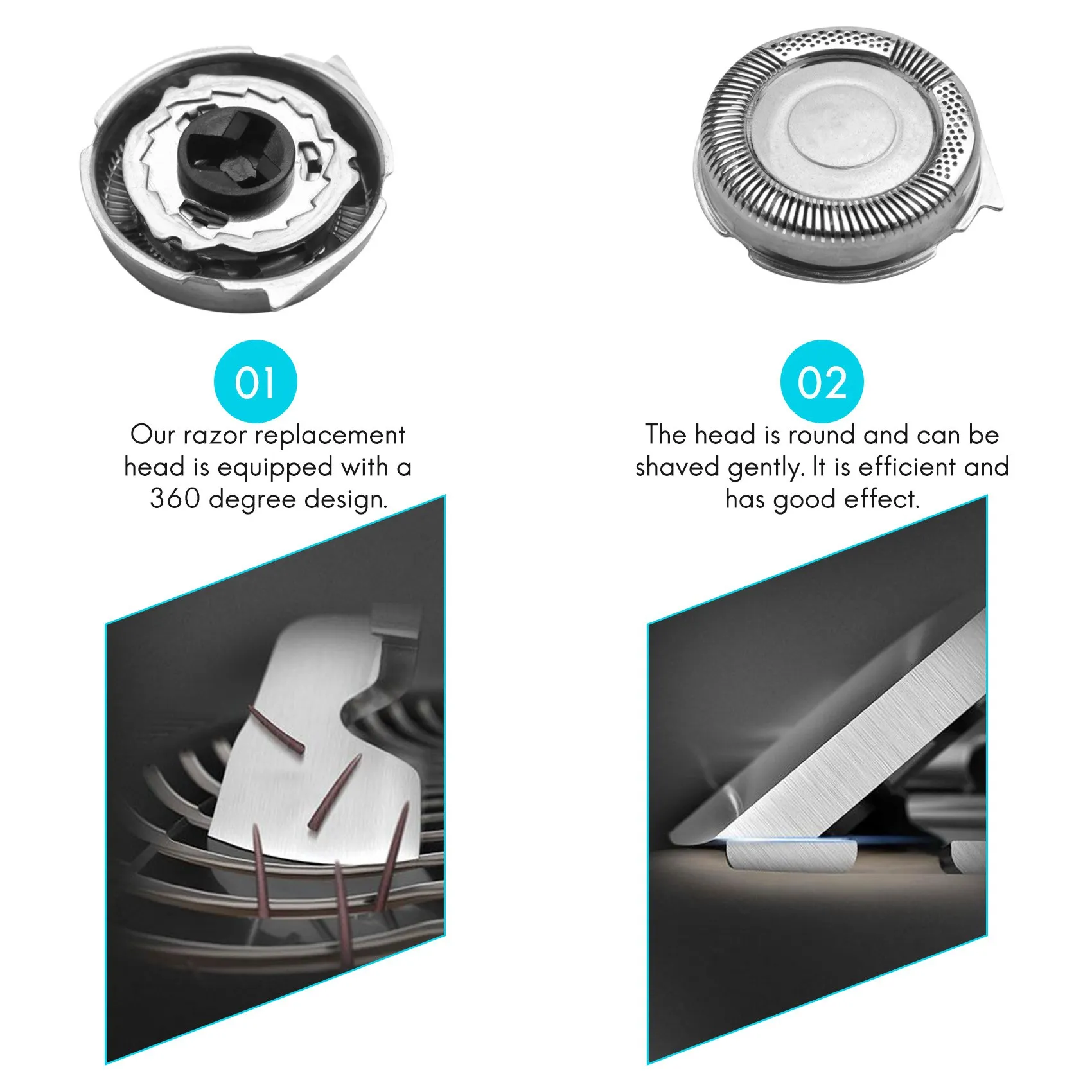 4 шт. сменные головки для электробритвы Philips SH50 Series 5000 S5085 S5050 S5000 S5010 S5380 | Бытовая