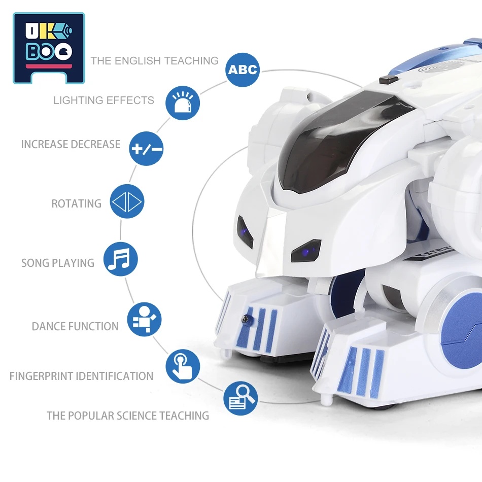 UKBOO Remote Control Deformation Robot RC Mecha Smart Program Intelligent Warrior Action Figure Educational Children Toys Gifts | Игрушки и